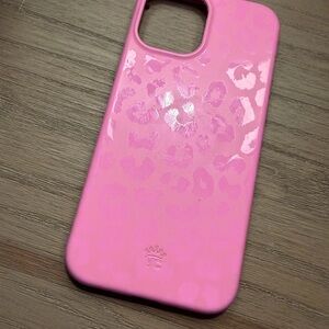 Velvet caviar pink leopard print iPhone 12 Pro Max case